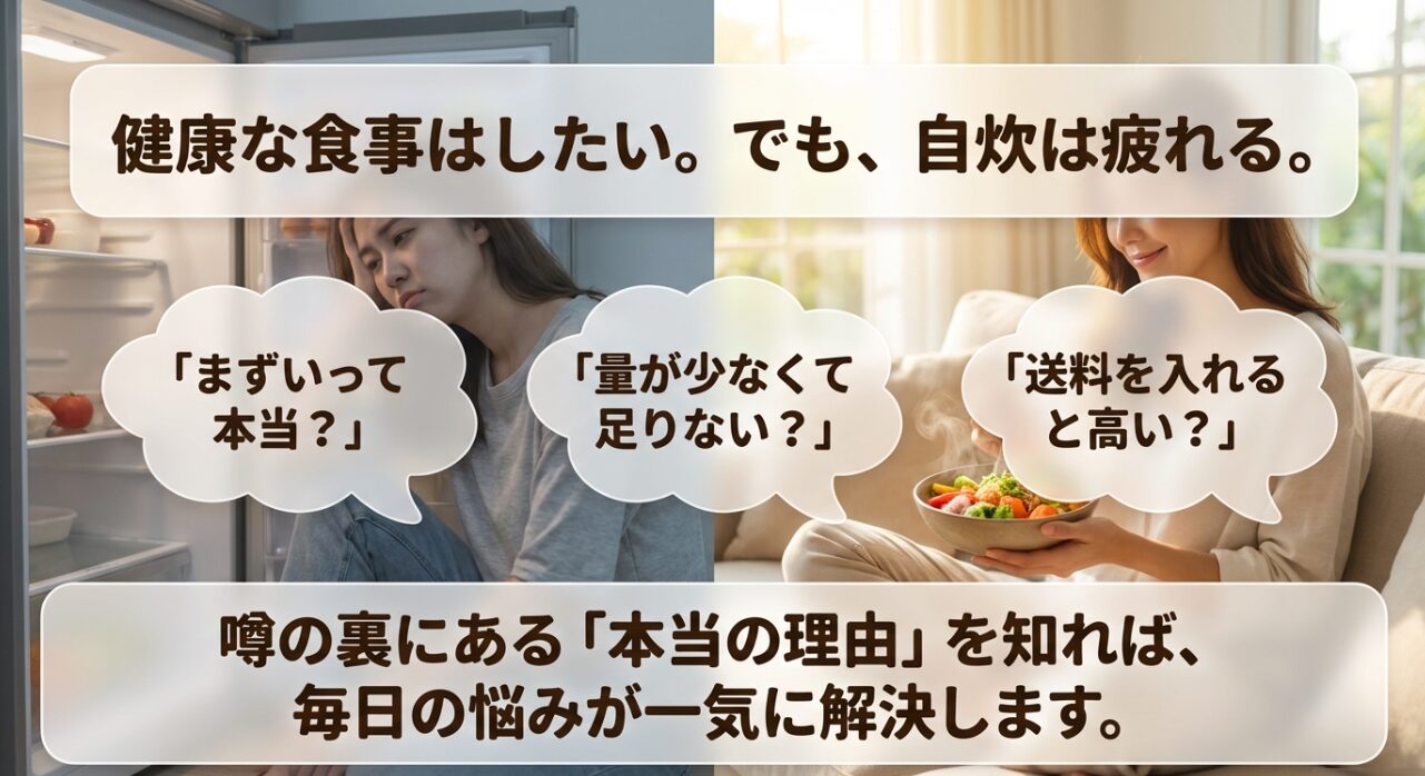 ナッシュはまずい？量が少ない？高い？といったネットの噂や利用者の悩みをまとめたスライド2